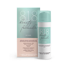 Изображение товара 8.1.8 beauty formula Дневной себорегулирующий крем для жирной чувствительной кожи 50 мл 1 шт