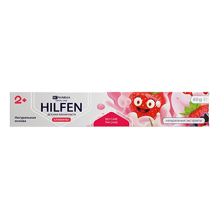 Hilfen BC PHARMA Детская зубная паста клубничка 2+ 60 г 1 шт