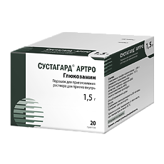 Купить Сустагард Артро порошок д/приг раствора для приема внутрь 1,5 г 20 шт цена