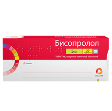 Изображение товара Бисопролол таблетки покрыт.плен.об. 5 мг 30 шт