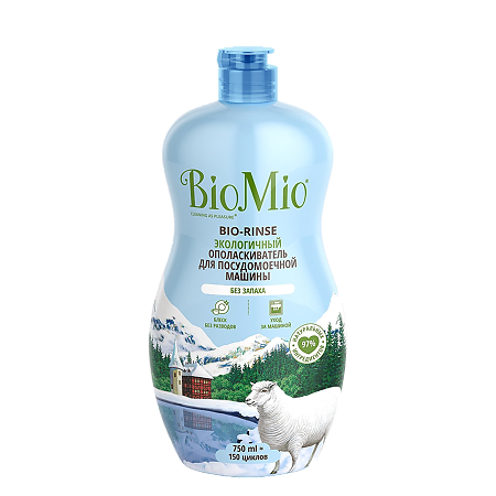 БиоМио (BioMio) Bio-Rinse Экологичный ополаскиватель для посудомоечной машины 750 мл 1 шт