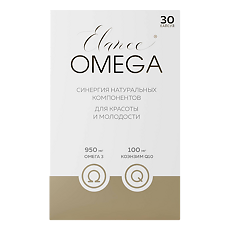 Купить Elance Омега Q10 желатиновые капсулы массой 1651 мг 30 шт цена