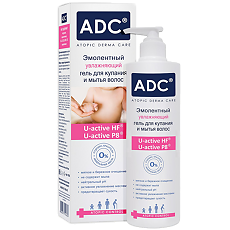 Изображение товара ADC Эмолентный гель для купания и мытья волос 0+ 200 мл - увлажняющее средство для сухой и чувствит