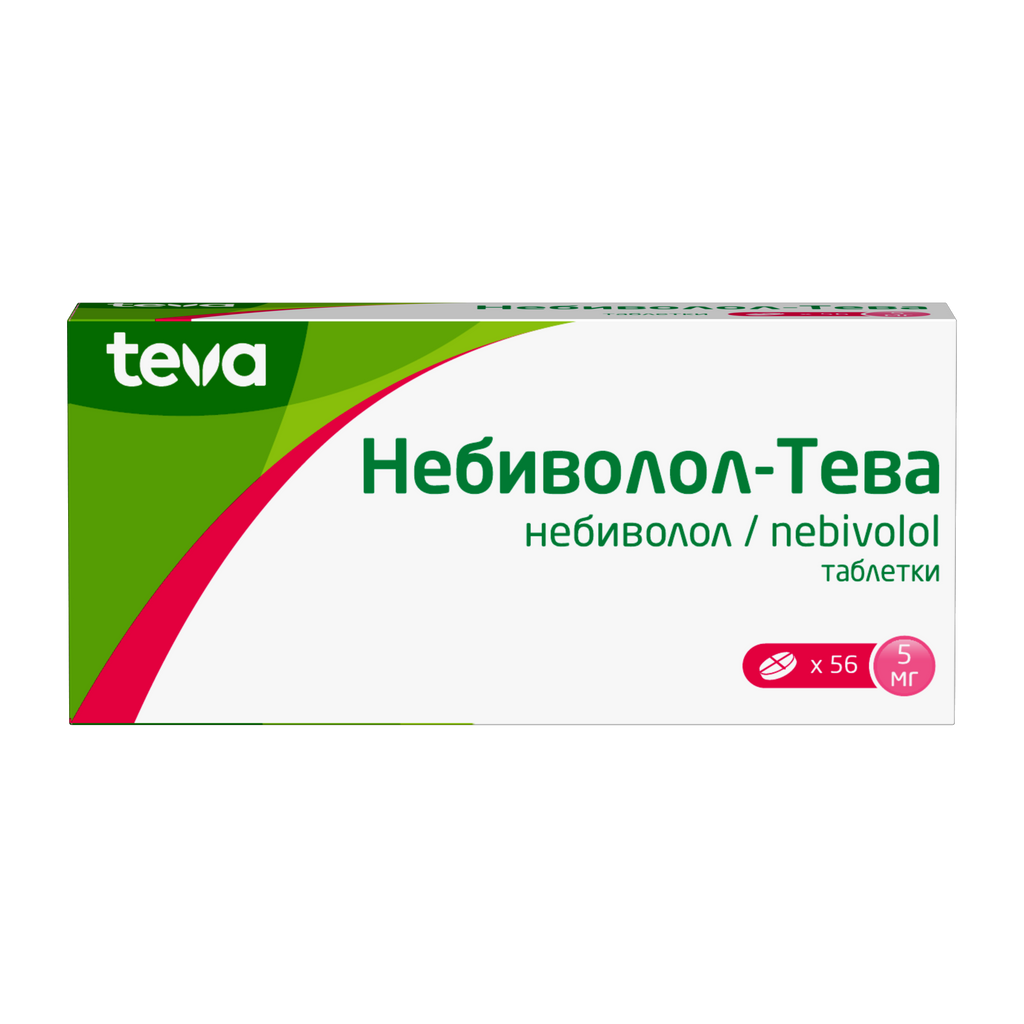 Небиволол-Тева таблетки 5 мг 56 шт - купить, цена и отзывы в ...