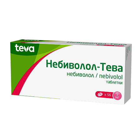 Небиволол-Тева таблетки 5 мг 56 шт