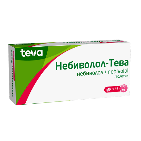 Небиволол-Тева таблетки 5 мг 56 шт