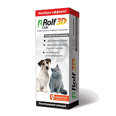 Купить Rolf Club 3D Шампунь для коше и собак от клещей и блох 200 мл 1 шт цена
