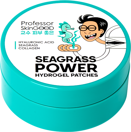 Professor SkinGOOD Гидрогелевые патчи для глаз с водорослями Seagrass Power Hydrogel Patches, 60 шт