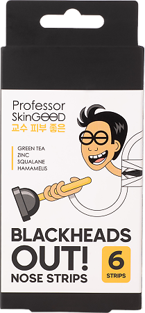 Professor SkinGOOD Полоски для носа Blackheads Out Nose Strips 6 шт. 6 шт
