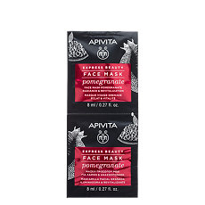 Купить Apivita Express Beauty Маска для лица Pomegranate Гранат саше 8 мл 2 шт цена