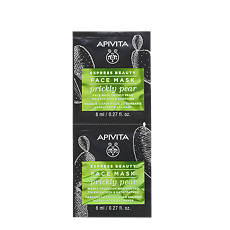 Купить Apivita Express Beauty Маска для лица Prickly Pear Опунция саше 8 мл 2 шт цена