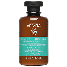 Купить Apivita Oily Roots & Dry Ends Шампунь жирные корни и сухие кончики с Крапивой и Прополисом 250 мл 1 шт цена