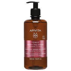 Купить Apivita Tonic Women Шампунь тонизирующий против выпадения волос для женщин 500 мл 1 шт цена