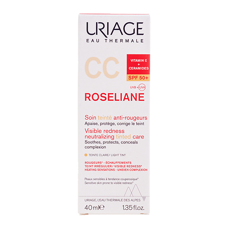 Uriage Roseliane CC Крем против покраснений с тональным эффектом SPF50 40 мл 1 шт