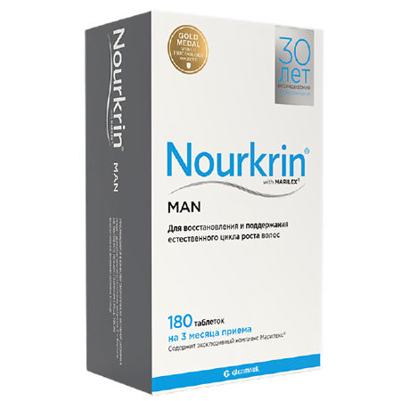 Nourkrin Man таблетки для мужчин по 0,693 г 180 шт
