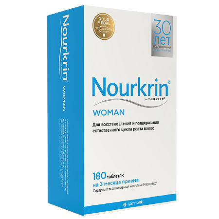 Нуркрин (Nourkrin), таблетки для женщин 180 шт