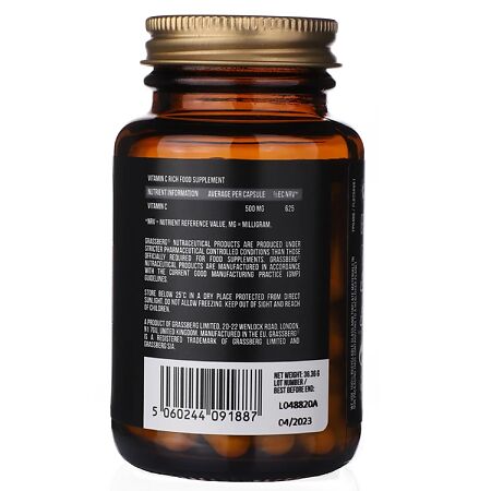 Grassberg Витамин С 500 мг капсулы массой 606 мг 60 шт