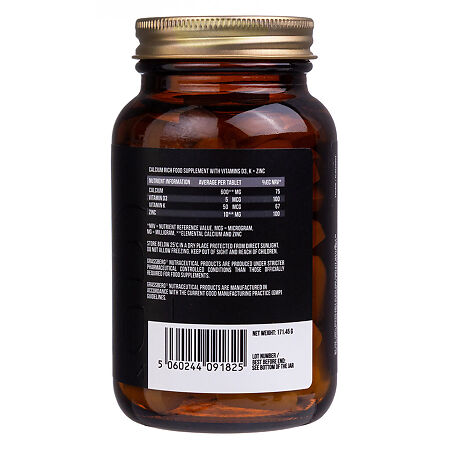 Grassberg Кальций 600 + D3 + Zn+ Витамин K / Calcium 600 + D3 + Zn+ K таблетки массой 1905 мг 90 шт