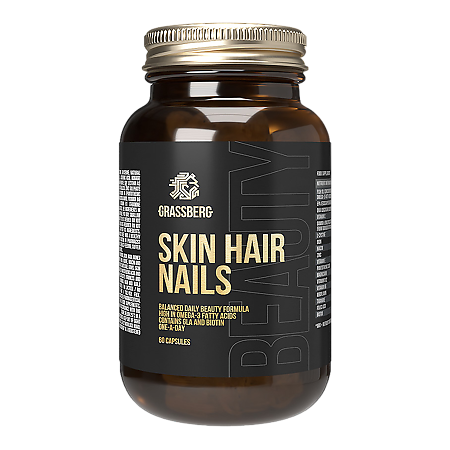 Grassberg Skin Hair Nails Кожа Волосы Ногти капсулы массой 748 мг 60 шт
