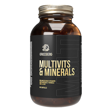 Grassberg Multivits & Minerals Мультивитамины и Минералы капсулы массой 1682 мг 60 шт