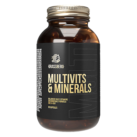 Grassberg Multivits & Minerals Мультивитамины и Минералы капсулы массой 1682 мг 90 шт