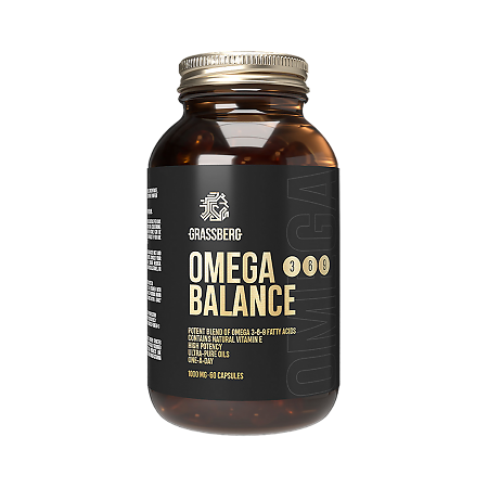 Grassberg Omega 3-6-9 Balance Омега 3-6-9 Баланс массой 1388 мг 60 шт