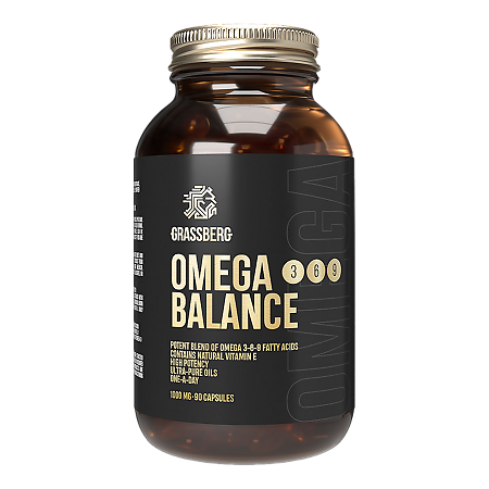Grassberg Omega 3-6-9 Balance Омега 3-6-9 1000 мг массой 1388 мг 90 шт