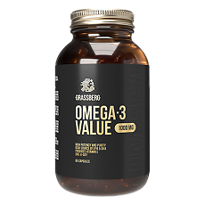Купить Grassberg Omega-3 Value 30% 1000 мг капсулы массой 1375 мг 60 шт цена