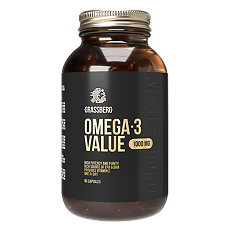 Купить Grassberg Omega-3 Value 30% 1000 мг капсулы массой 1375 мг 90 шт цена