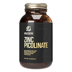 Купить Grassberg Zinc Picolinate Пиколинат Цинка 15 мг капсулы массой 498,4 мг 180 шт цена