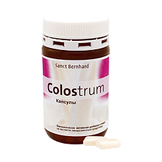 Купить Санкт Бернард Колострум/Colostrum Sanct Bernhard капсулы массой 507,5 мг 90 шт цена
