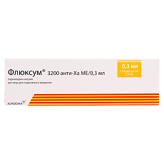 Купить Флюксум раствор для подкожного введ 3200 анти-ха ме 0,3 мл шприц 6 шт цена