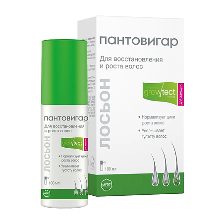 Изображение товара Лосьон для волос для женщин Пантовигар Growtect Formula 100 мл для роста и восстановления