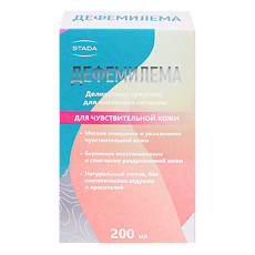Купить Дефемилема гель для интимной гигиены для чувствительной кожи 200 мл 1 шт цена