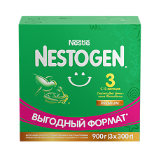 Купить Nestogen 3 Детское молочко с пребиотиками и лактобатериями L.Reuteri с 12 мес 900 г 1 шт цена