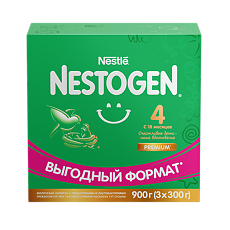 Купить Nestogen 4 Детское молочко с пребиотиками и лактобатериями L.Reuteri с 18 мес 900 г 1 шт цена