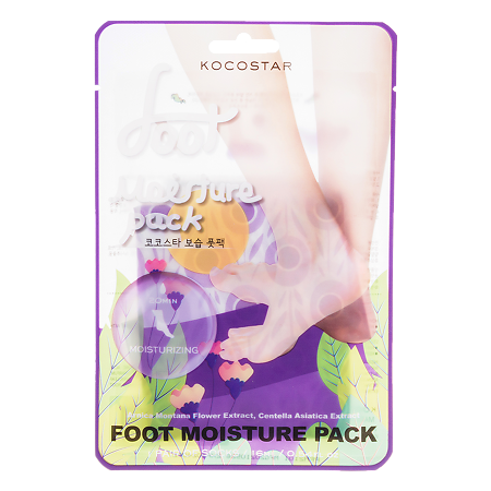 Kocostar Увлажняющая маска-уход для ног Foot Moisture Pack Purple фиолетовая 16 мл 1 шт