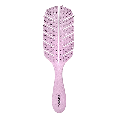 Solomeya Массажная био-расческа для волос Светло-розовая Scalp massage bio hair brush Light pink 1 шт