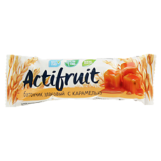 Купить Актифрут батончик злаковый Карамель 24 г 1 шт цена