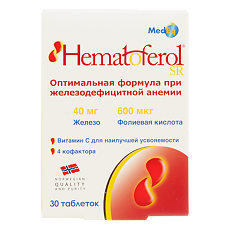 Купить Гематоферол-СР таблетки 30 шт цена
