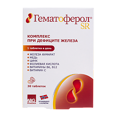 Изображение товара Гематоферол-СР таблетки 30 шт