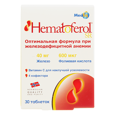 Гематоферол-СР таблетки 30 шт