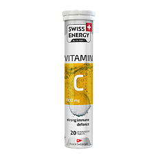 Купить Swiss Energy Витамин С 1000 мг / Vitamin C 1000 mg таблетки шипучие массой 4,0 г 20 шт цена