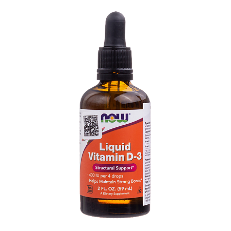 Изображение товара Now Витамин D3 400 МЕ / Liquid Vitamin D3 400 МЕ в каплях для детей 59 мл 1 шт