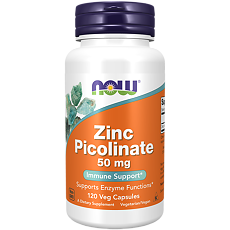 Купить Now Zinc Picolinate Цинка пиколинат 50 мг капсулы массой 530 мг 120 шт цена