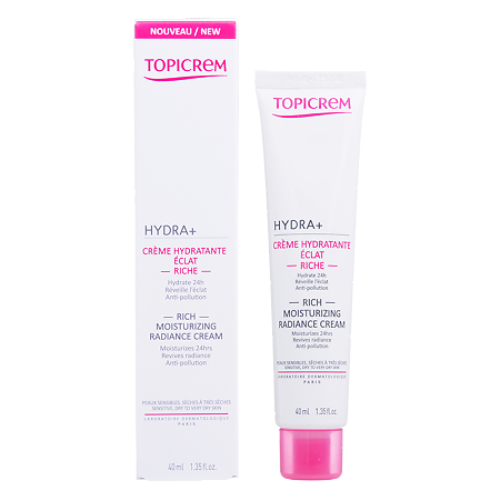 Изображение товара Топикрем Hydra+ Крем сияние насыщенный увлажняющий 40 мл 1 шт