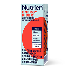 Изображение товара Нутриэн Энергия с пищевыми волокнами (Nutrien Energy Fiber) лечебное питание 200 мл 1 шт
