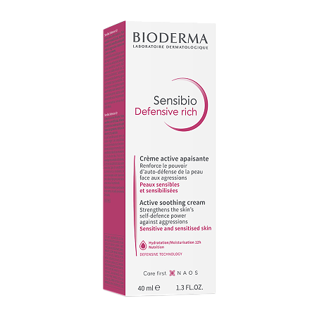 Bioderma Sensibio Defensive Крем насыщенный увлажняющий для чувствительной кожи лица 40 мл 1 шт