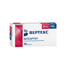 Купить Валсартан-Вертекс таблетки покрыт.плен.об. 160 мг 30 шт цена