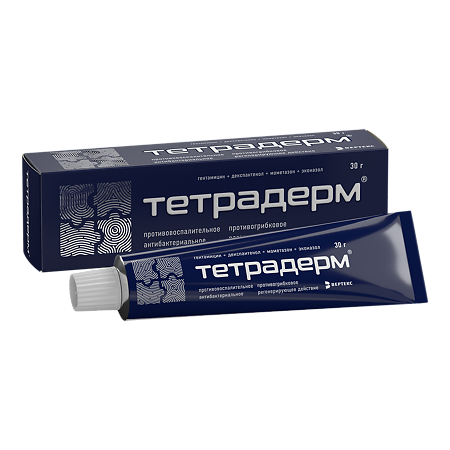 Тетрадерм крем для наружного применения 30 г 1 шт